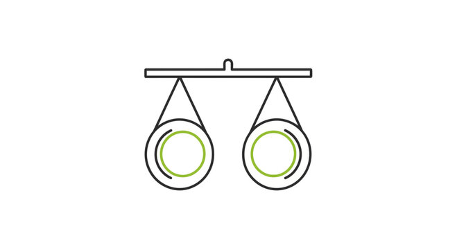 Symbolic Representation Of Balance, Equality, Fairness And Justice With Graphic Elements