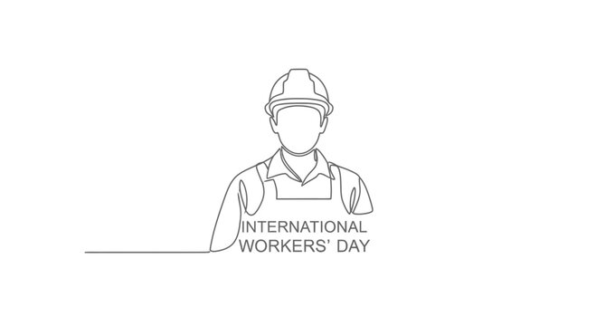 International Workers Day Laborer Illustration 1.
