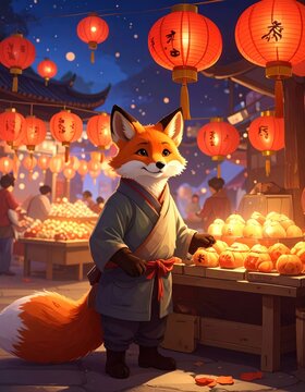 Fox lanterns
