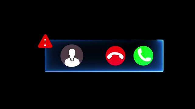 Scam Alert. business man people receiving incoming call from unknown number, call center gang, hacker, cybersecurity, fraud or phishing attack, warning signs, digital telecommunication concept