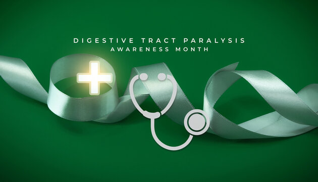 Digestive Tract Paralysis Awareness Month Concept Image, featuring digestive disorders, gut function, and patient care.