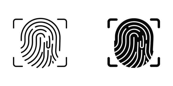 Comparison of two different fingerprint patterns captured in a scanning frame