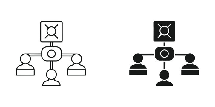 Comparison of network structures with different user and device connectivity styles