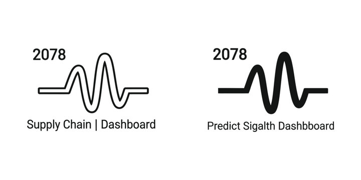 Comparison of supply chain and predictive signal dashboards for the year 2078