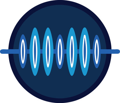 Blue and red heart on a silver weight scale with a digital medical heartbeat pulse graph and blue audio equalizer wave illustration