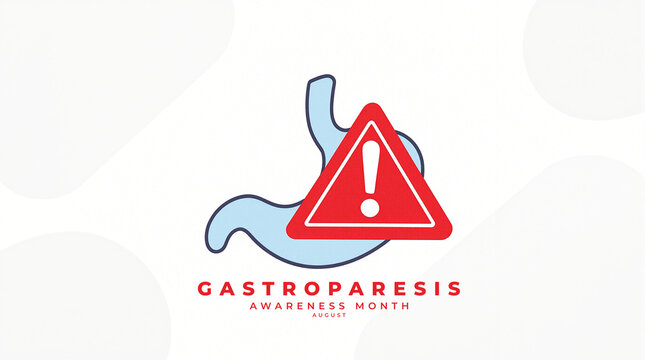 Gastroparesis Awareness Month Concept Image, highlighting stomach health, medical guidance, and digestive wellness.