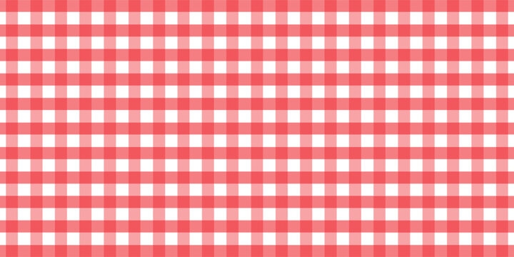 Halloween plaid tablecloth with red checkered pattern background. Isolated flat vector illustration.eps.10