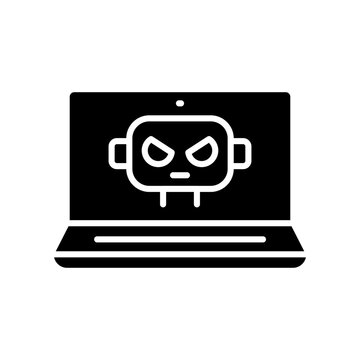 botnet color line icon.