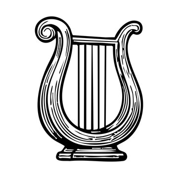 Lyre Musical Instrument Biblical Illustration