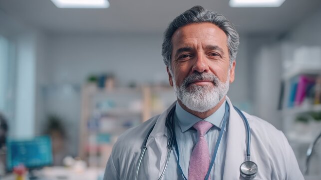hispanic male doctor urgent care
