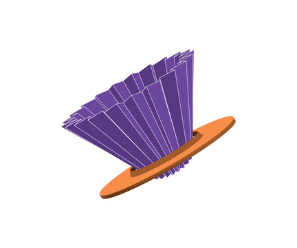 Origami dripper coffee vector