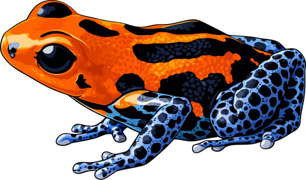 orange dart frog