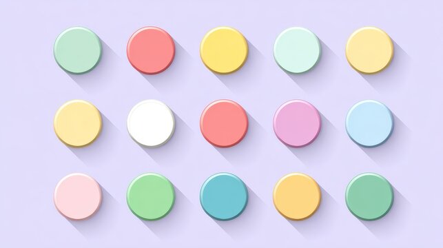Minimal Pastel Social Media Highlight Cover Set with Circular Icon Placeholders