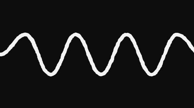 Waveform on Display: An abstract representation of a waveform pulses across a stark background, depicting a visual echo of sound or energy.