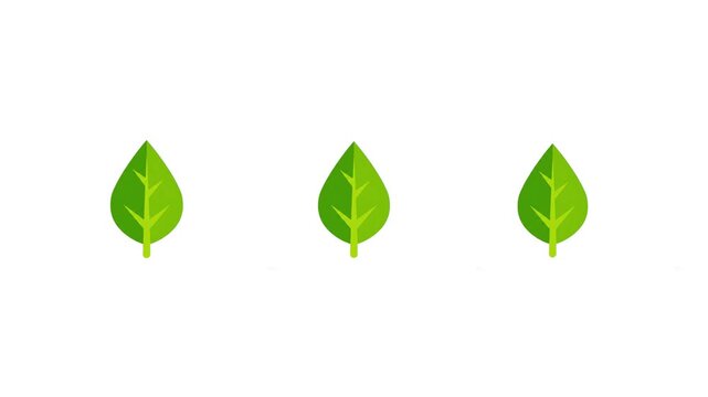 A clean graphic pattern featuring green plant leaves repeating seamlessly across a solid white background. Perfect for eco-friendly product ads, organic brand intros, nature-themed presentation overla