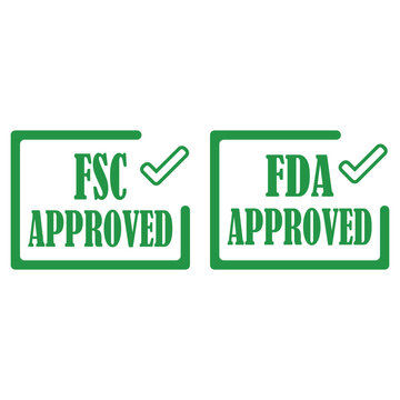 FSC and FDA Approved Certification Stamps