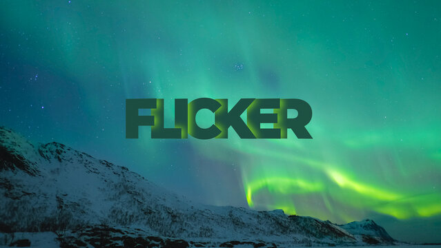 Neon Flicker Overlapping Text Animation