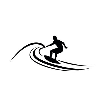 Man surfing on a wave board.