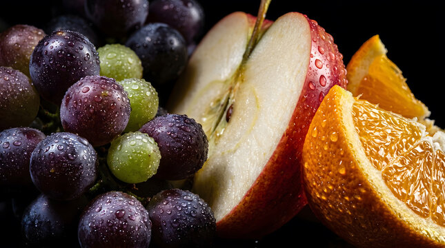 Juicy Fresh Fruit Close-Up
