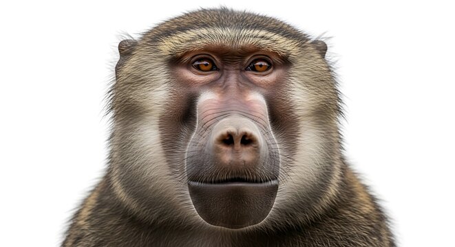Close-up of a mandrill face.