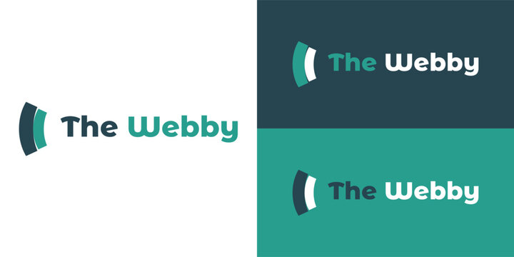 Clean Minimal Modern Abstract Web Technology Logo Design Template with WiFi Arc and Two Tone Colors