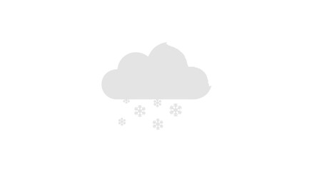 Obraz premium a gray cloud with snow falling.