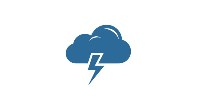 Weather icon representing a thunderstorm.
