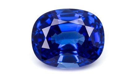 Fototapeta premium Large Oval Cut Blue Sapphire Gemstone.