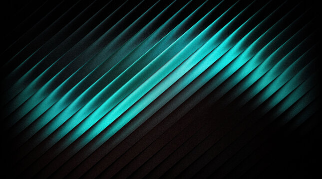 Abstract background with diagonal glowing cyan lines on a dark textured surface