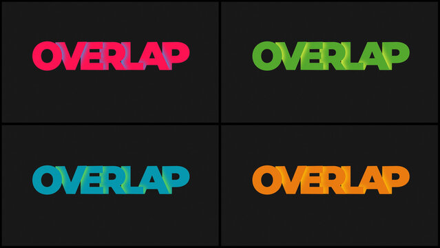 Text Animation Preset: Overlapping Typography