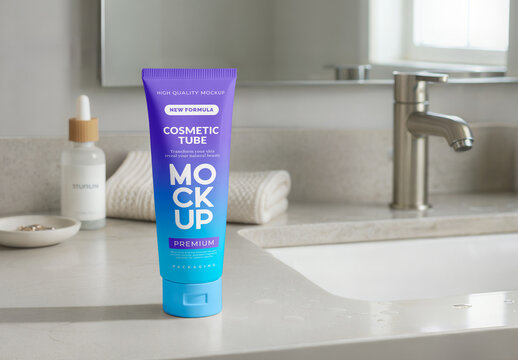 Cosmetic Tube Mockup