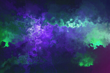 Ethereal pastel nebula background, soft iridescent cloud texture with holographic light, dreamy cosmic sky for creative design projects © JULEKA 