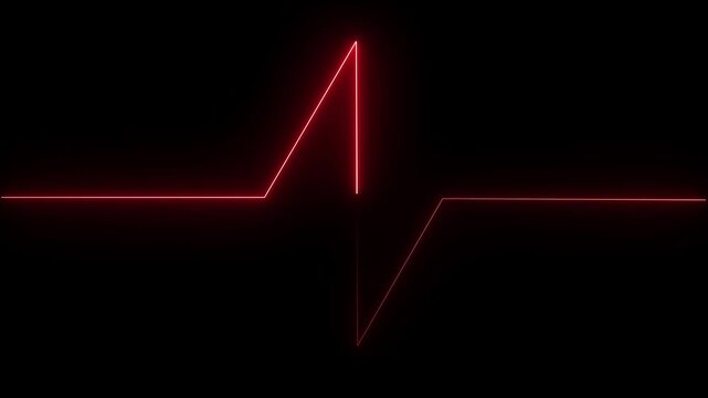 an abstract electrocardiogram (ECG or EKG) tracing, which is a common medical test used to assess the heart's electrical activity.Black background.