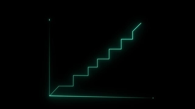 Business Market Recovery Concept.Business growth and trending graph going Up. stock market increase animation .4k 