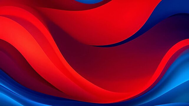 Digital red and blue linear geometric abstract background
