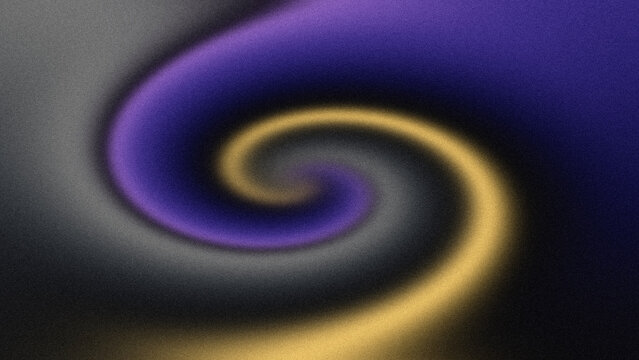 Abstract spiral design with shades of purple gold and gray