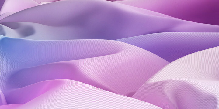 3D candy fabric terrain with pastel swell and luminous fold