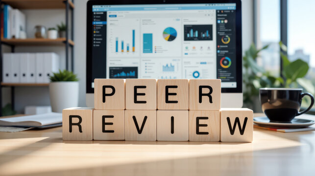 Scientific peer review process for academic research validation and medical study audit to ensure data integrity in publishing workflow or technical software code development standard