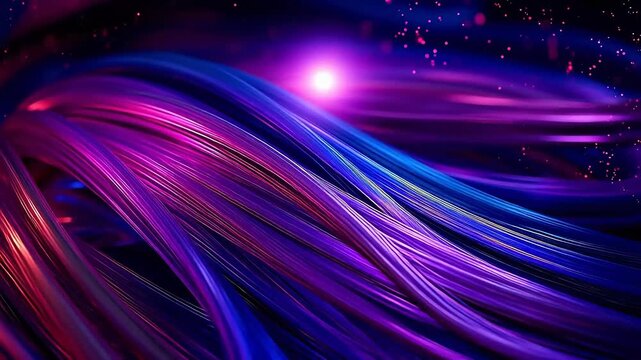 Digital color optical fiber luminescent cable abstract background