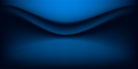 Obraz premium smooth gradient dark blue light studio room with copy space for you design background