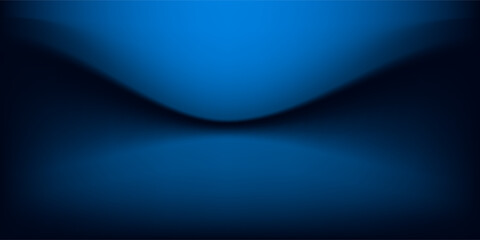 Obraz premium smooth gradient dark blue light studio room with copy space for you design background