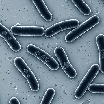 Bacillus Anthracis Bacteria - A Microscopic View of Anthrax Pathogens.