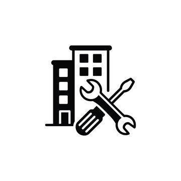 Business Operations and Workflow building maintenance icon for Business Operations and Workflow building repair and facility maintenance service