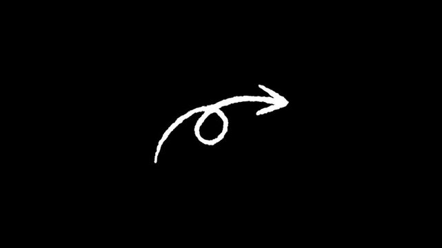 Direct Path: An arrow showing the way forward, offering visual guidance and direction on a pure black backdrop.