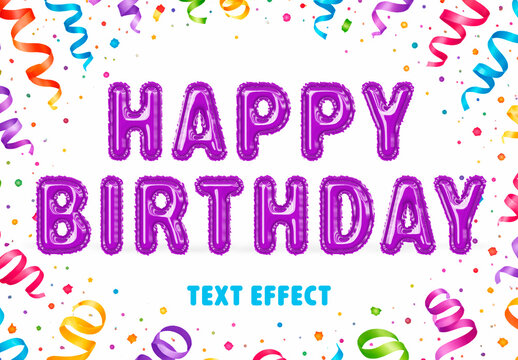 Happy Birthday Text Effect