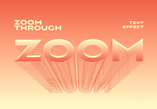 Zoom Through Text Effect