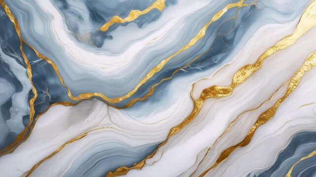 Luxurious abstract marble with a blend of ocean blue, milky white, and soft gray. Its veining pattern flows organically, creating a stunning visual effect.