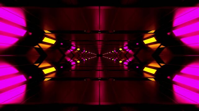 Abstract animated space tunnel