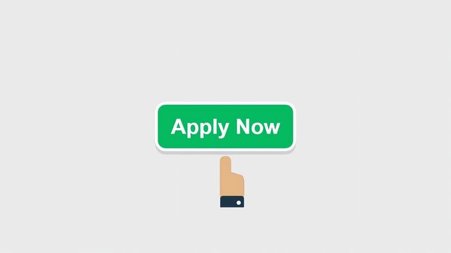 Apply Now Animated Button for Education or Job Application Concept