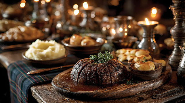 During the Scottish Hogmanay Festival, traditional Scottish dishes like haggis, neeps, and tatties are served in excess, which provides a hearty and flavorful complement to the celebrations.